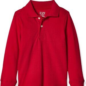 The Children’s Place Boys Uniform Pique Polo - Classicred 4T size
